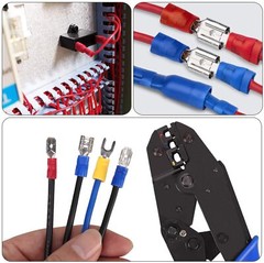 102/300X Assorted Insulated Spade Electrical Wire Connectors Crimp Terminals Kit