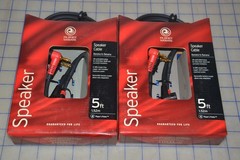 Bland new !!! Pair D’Addario Planet Waves Banana to Banana Speaker Cables 5 Ft
