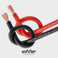 8 Gauge Automotive Power and Ground Wire Kit, 25ft Black/Red Cables