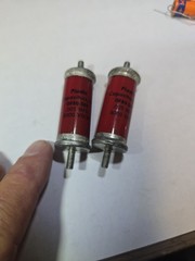 OF80-502 PLASTIC CAPACITORS capacitor 0.005uF 8000V Glass Axial Lot 2