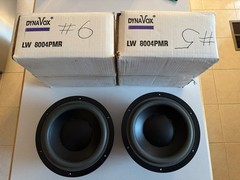 Dynavox LW8004PMR 8 Inch Woofer Pair NOS New Old Stock 8 Ohm 11.5 Lbs Each