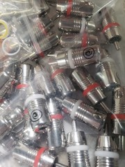 Planet Waves BCRCAP50 RCA Connectors Silver (50 Pack)