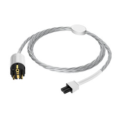 HI-End Silver Plated Braided audiophile power cable Euro & US connectors hifi