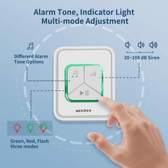 Upgraded 108 Db Power Outage Alarm with Tri-Color LED for Freezer & CPAP Safety