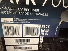 Harman Kardon AVR 700 A/V Receiver 5x 75w 5.1 Channel HDMI 3D New Sealed Box