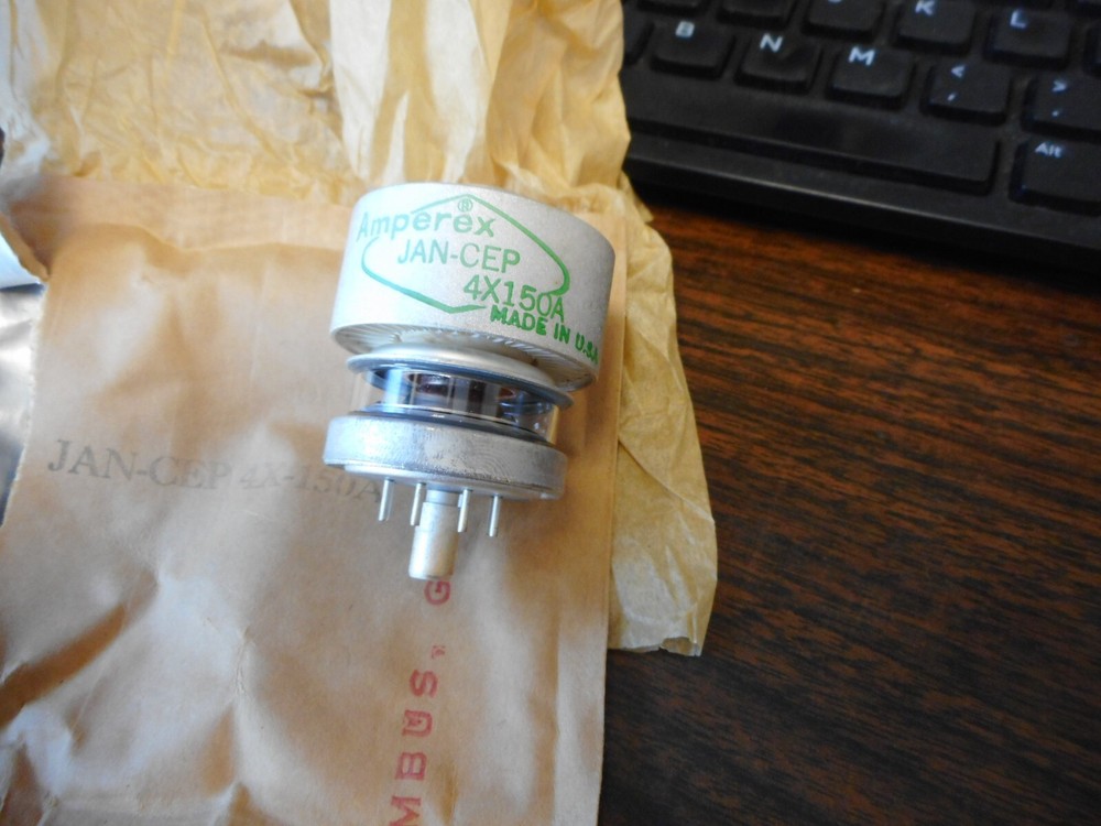 2 NOS Amperex 4X150A TUBE in original box, made in U.S.A.