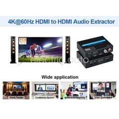 4K 60Hz HDMI 2.0 ARC Audio Extractor Splitter Converter Switcher 3.5mm Jack