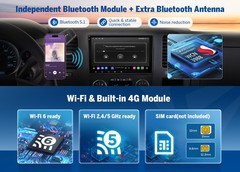 CAM+Eonon GMA12S Android 13 6+64 Car Radio GPS Sat Nav CarPlay for Chevrolet GMC