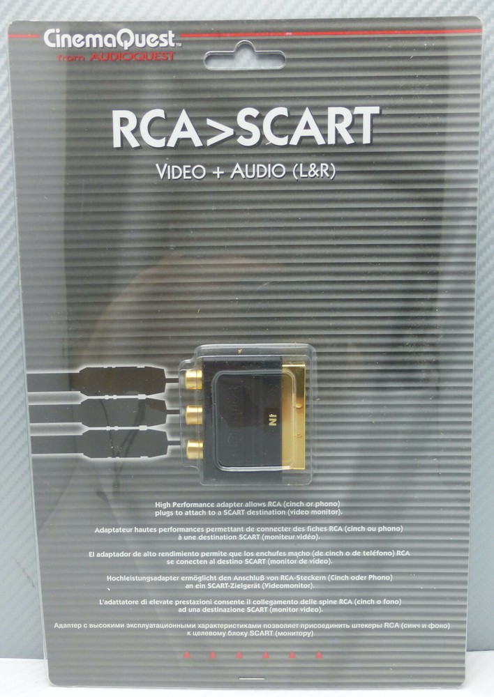 Audioquest RCA to SCART adapter