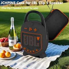 Hard Case and Silicone Cover for JBL Clip 5 Ultra Portable Black Case