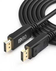 80Gbps Displayport Cable 2.1 6.6 Ft 16K 60Hz 8K 120Hz 4K 240Hz DP80 Cable