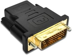 2-Pack DVI-D Male to HDMI Female Adapter for HDTV PC Monitor Projector Blu-ray