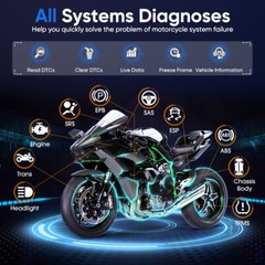 ANCEL MT700 Motorcycle All System OBD2 Scanner Diagnostic Scan Tool E-CU Coding