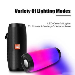 TG 157 Bluetooth Wireless Speaker, Portable Waterproof Stereo LED Lights Speaker