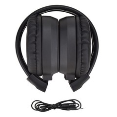 Stereo Foldable Receiver Over-Ear Headphone uses 2 AAA batteries (Not included)