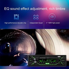 Car Audio Radio Receiver Bluetooth in-Dash FM SD USB MP3 Player