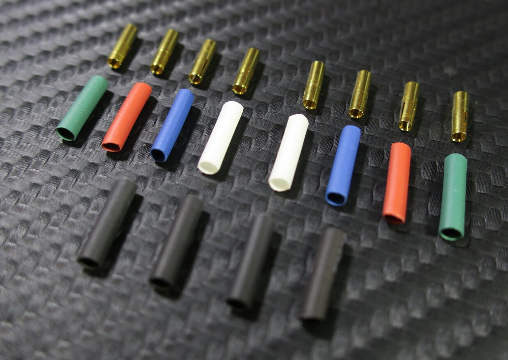 24K GOLD plated Sn-P bronze CARTRIDGE CONNECTOR CLIPS & TUBES – NEW DESIGN –