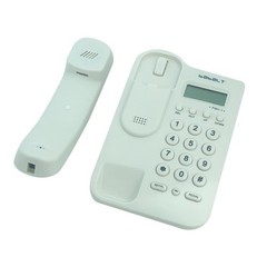 Corded Basic Landline Phone, FSK/DTMF Simple Caller ID Telephone with