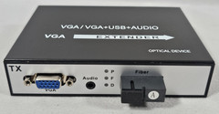 1080p VGA Fiber Extender SC Stereo 3.5mm Jack Up to 20km Single-Mode 500m Multi