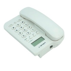 Corded Basic Landline Phone, FSK/DTMF Simple Caller ID Telephone with