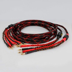 HI-END Pair Speaker Cable Bi-Wire 12 AWG HiFi Loudspeaker Single Wire