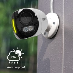 Lorex 4K 8MP IP Wired Dual Lens Outdoor Security Camera Smart Lighting (M. Ref)