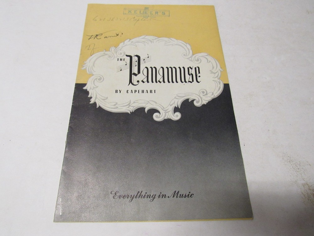 Capehart Panamuse Catalog c 1940’s 4 Pages 8.5 X 5.5 in Size