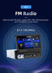 7″ Single DIN Car Stereo Head Unit Flip Out Apple Carplay Android Auto Radio FM