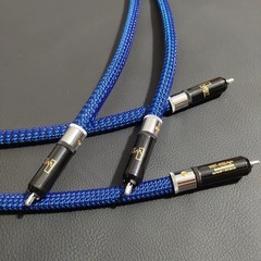 Pair HI-End Silver Plated RCA Interconnect Cable With WBT Connector 1.5m