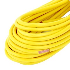25ft 12 GA Gauge Primary Wire Power Cable Turn On Hook Up Remote Yellow Copper