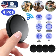 For IOS Android 4Pcs Bluetooth GPS Smart Tag Air Key Pet Finder Tracker Locator