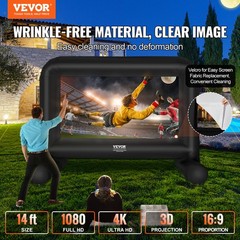 VEVOR Inflatable Movie Screen 14 FT Inflatable Projector Screen with Blower