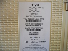 Tivo Bolt TCD849500 – 500GB – 75 Hrs Hd Record – Antenna or Cable – Warranty