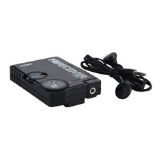110-140MHZ Air Band Radio AM Receiver Aviation Band Receiver Black Airport