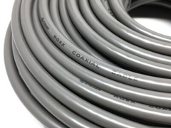 Steren 75 ft Gray RG8X Mini-8 Coax Coaxial PL259 UHF Ham CB Radio Antenna Cable