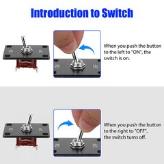 2x Heavy Duty Toggle Switch SPST 2Pin On-Off Amp 30A 12VDC/15A 250VAC/20A 125VAC