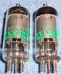 2 NOS Sylvania FAA 6BJ6A Vacuum Tubes – 1960’s Vintage RF Amplifier Pentodes