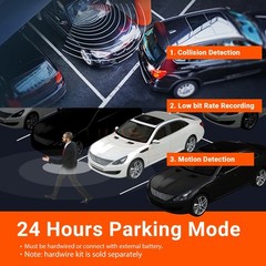 Vantrue N4 3 Channel 4K Dash Cam, 24 Hours Parking Mode, Support 512GB Max, USA