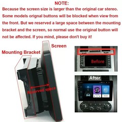 For GMC Yukon Chevy Silverado Double DIN Android 13 9″ Car Stereo Radio GPS WiFi