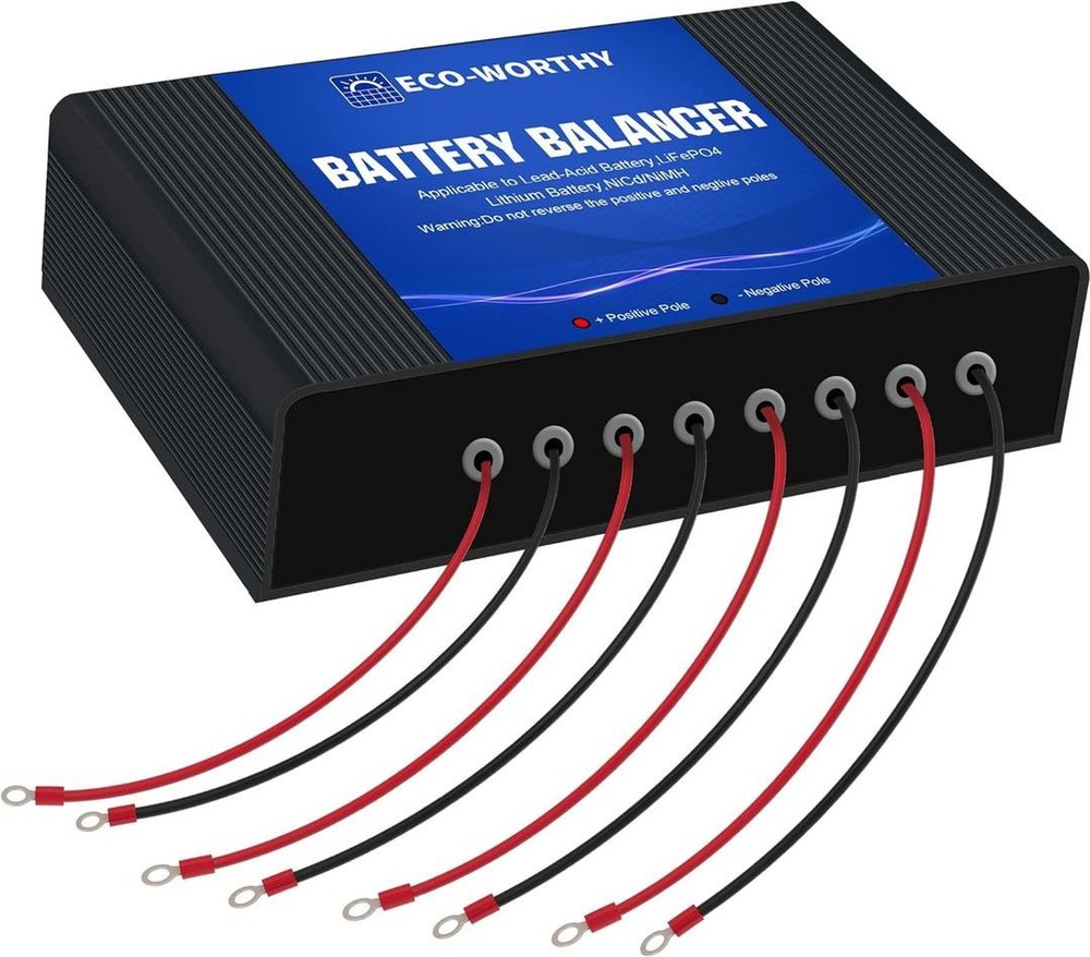 ECO-WORTHY Battery Balancer 48V Battery Equalizer for 24V/36V/48V Bank, Suppo…