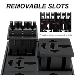 12V 6 Way Fuse Relay Box, 4×4-Pin 80Amp Relays and 6 ATC/ATO Blade Fuses, for Ca