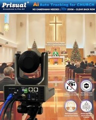 NDI PTZ Camera Gen 5, 30X Optical Zoom, AI Auto Tracking, 3G-SDI Titanium Gray