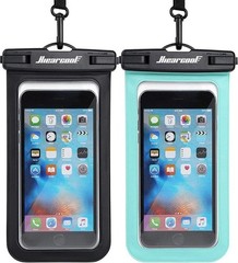 2 Pack IPX8 Waterproof Phone Pouches, fits phones up to 8.9 inches