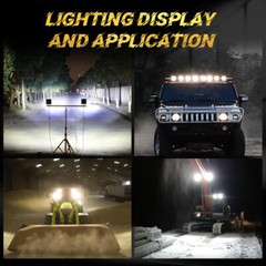 4Pack 4” inch 80W LED Work Light Bar Spot Flood Pods Off Road Truck Fog Lights