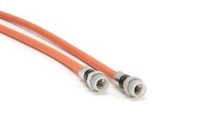 Orange, Direct Burial RG6 Coax, Underground Coaxial Cable, 150 Feet (45 Meter)