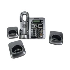 Panasonic KX-TG7641 DECT 6.0 PLUS Base & 4 Cordless Handsets KX-TGA660