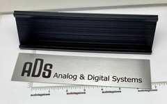 ADS Speakers Early Logo Desk Sign Custom Made Aluminum Reversible Black / Silver