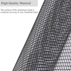 Universal Car Grill Mesh 40″ x 13″, Black-Painted 3 x 6mm Rhombic Hole black