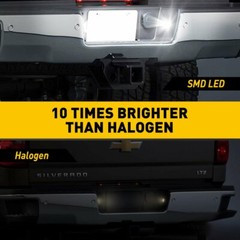 2PCS White LED License Plate Light For 2014-2020 Chevrolet Silverado/GMC Sierra