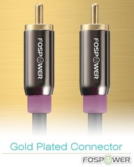 FosPower 10 FT RCA Male to Male Subwoofer Cable 24K Gold Plated Dual Shielded Co